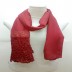 Lace cotton Diamond Stole- Apple Red